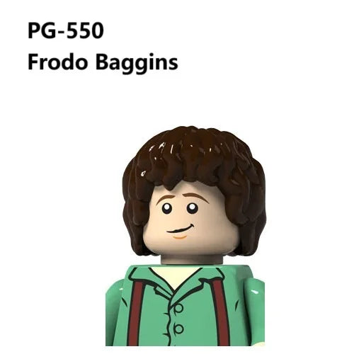 Herr der Ringe Minifiguren Set - Frodo, Gandalf, Aragorn, Legolas & Orks | LEGO-kompatibel