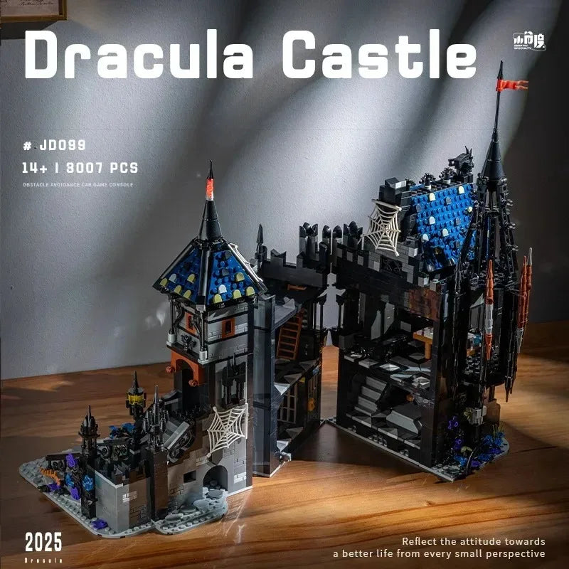 Dracula Schloss MOC - 3007 Teile Vampir-Burg Bauset | Gothic Medieval Castle | LEGO-kompatibel