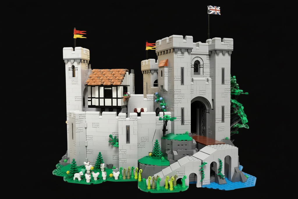 Löwenritter Burg MOC - 4514 Teile Mittelalterliche Festung | Lion King Knight Castle | LEGO-kompatibel