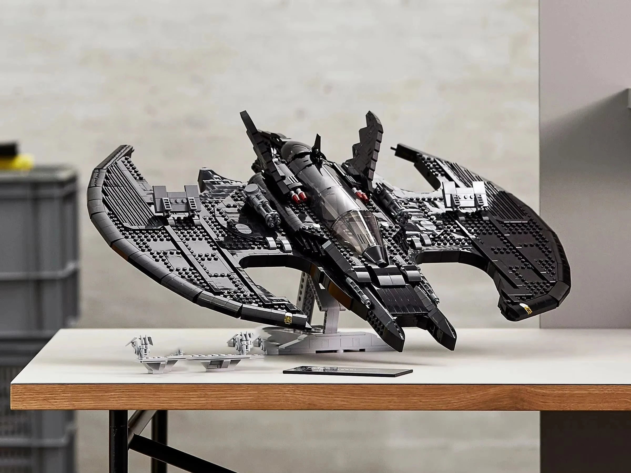 1989 Batwing MOC 76161 - Legokompatibel - Batman Superhelden Flugzeug Modell