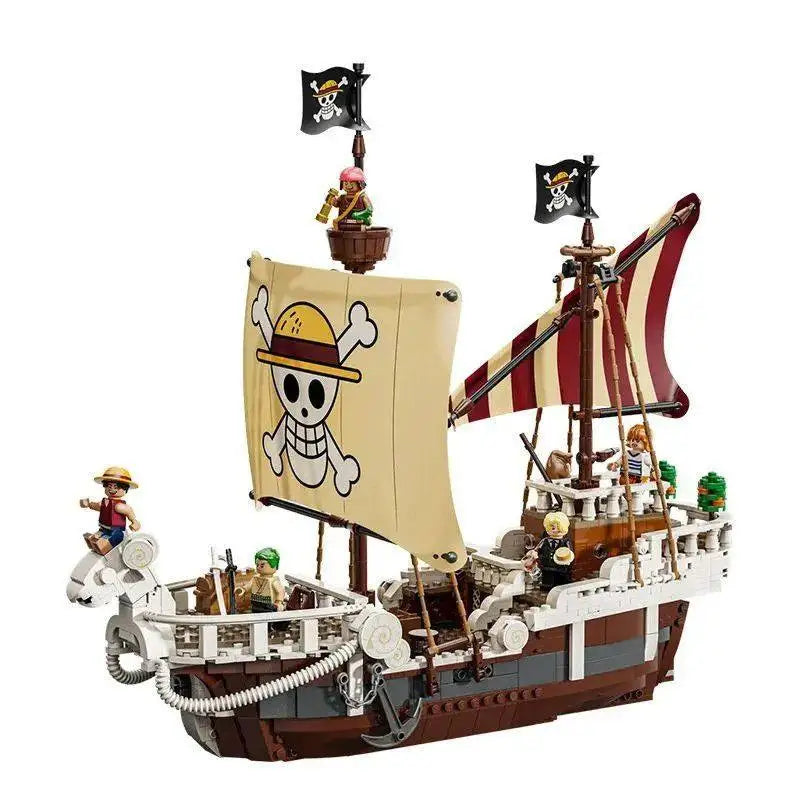 One Piece Going Merry Moc Piratenschiff - Legokompatibel - Strohhut-Piraten Schiff Modell