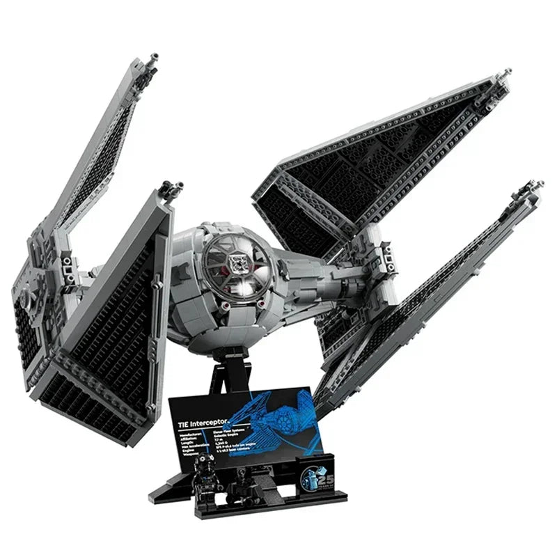 Star Wars TIE Interceptor MOC - 1931 Teile | Imperialer Jäger | LEGO-kompatibel