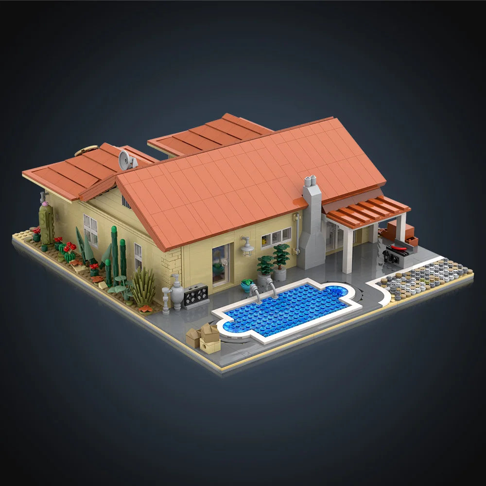Breaking Bad Walter White House MOC - 2417 Teile | 308 Negra Arroyo Lane | LEGO-kompatibel