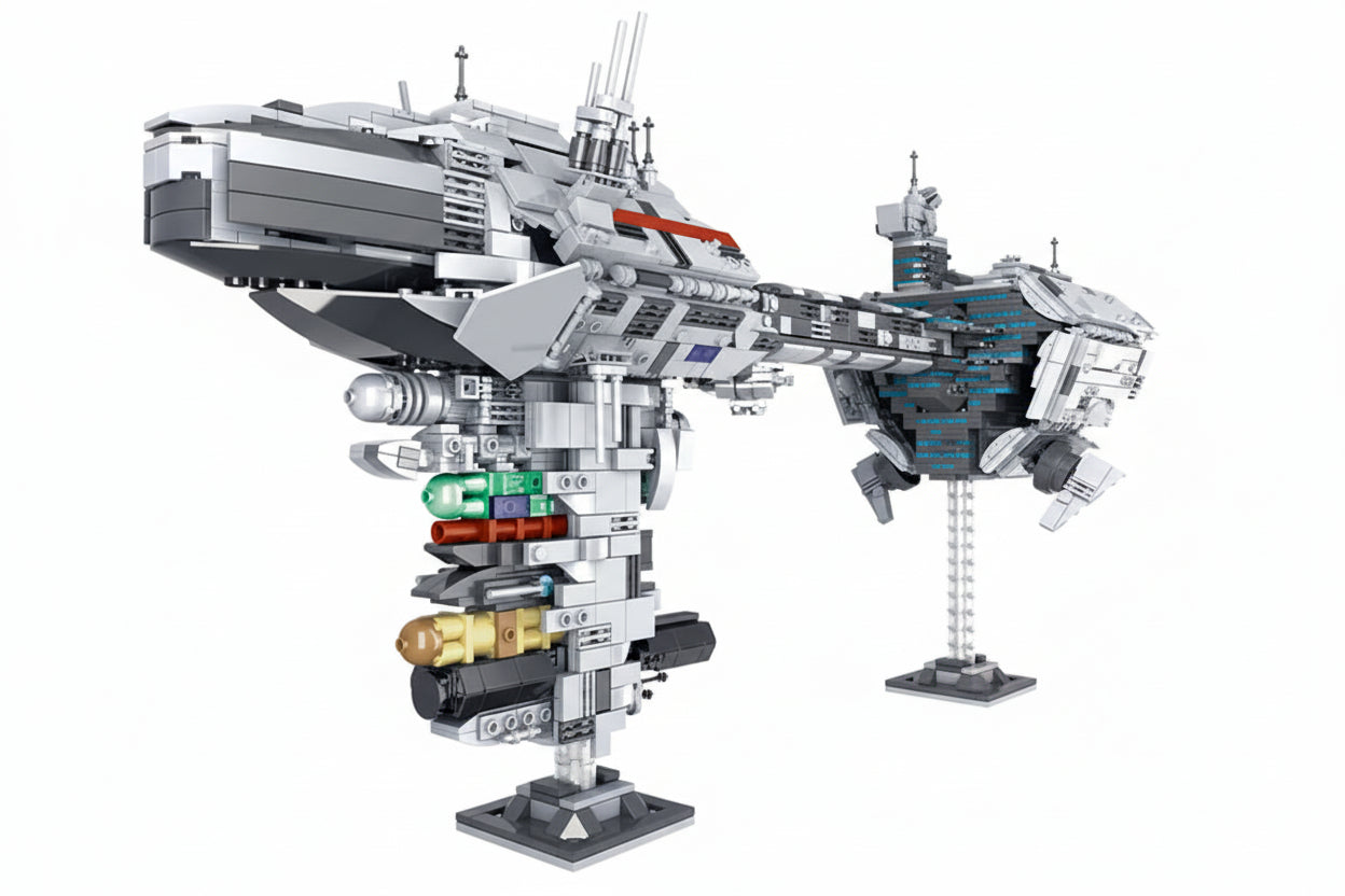 Star Wars Nebula Medical Corvette Frigate MOC - 2070 Teile | Medizinisches Kriegsschiff | LEGO-kompatibel