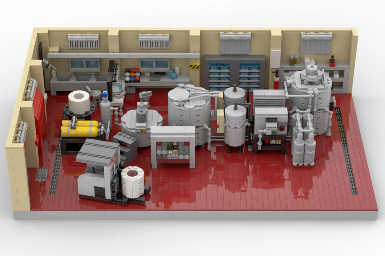 Breaking Bad Movie Scene Lab MOC - 505 Teile Superlab | Gus Fring Labor | LEGO-kompatibel