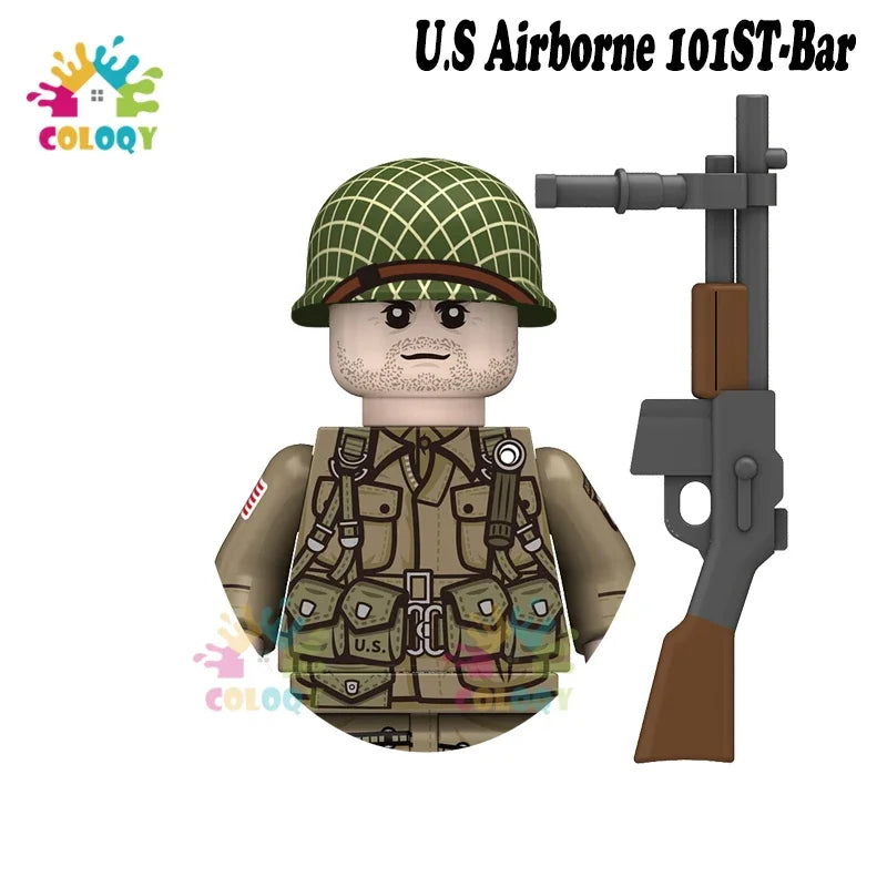 WW2 Minifiguren Set - Zweiter Weltkrieg Soldaten | Alliierte & Achsenmächte | LEGO-kompatibel