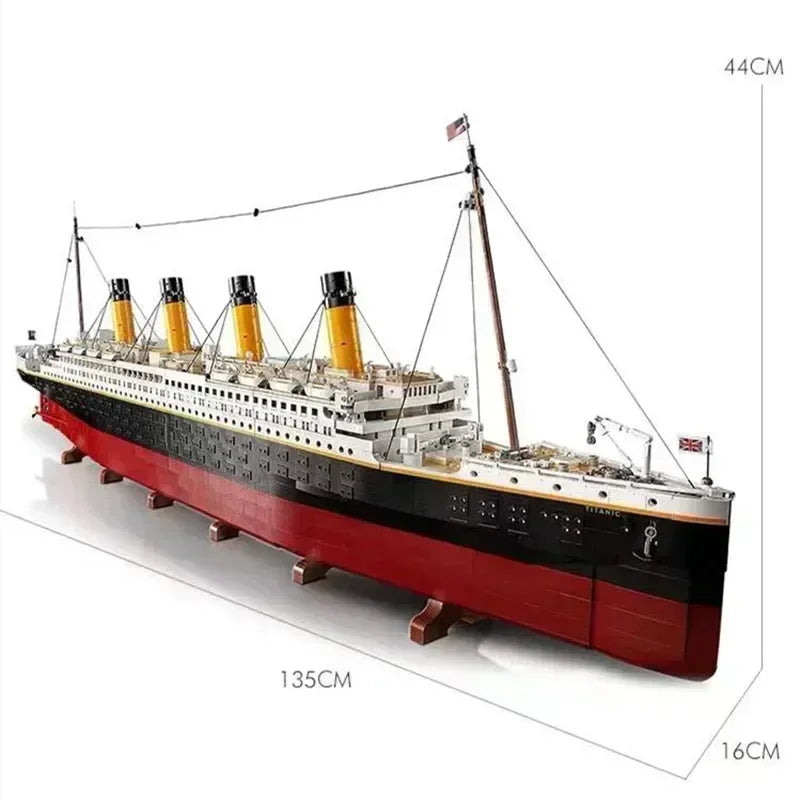 Titanic MOC - 9090 Teile - Legokompatibel - Legendäres Kreuzfahrtschiff Modell
