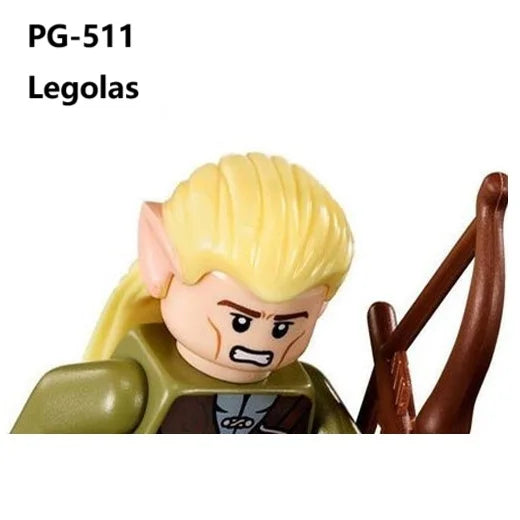 Herr der Ringe Minifiguren Set - Frodo, Gandalf, Aragorn, Legolas & Orks | LEGO-kompatibel