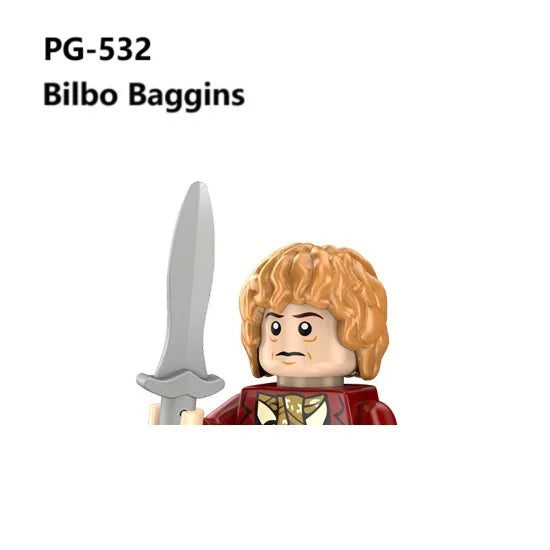 Herr der Ringe Minifiguren Set - Frodo, Gandalf, Aragorn, Legolas & Orks | LEGO-kompatibel