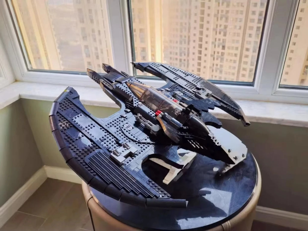 1989 Batwing MOC 76161 - Legokompatibel - Batman Superhelden Flugzeug Modell