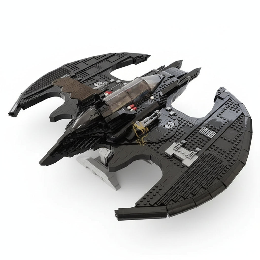 1989 Batwing MOC 76161 - Legokompatibel - Batman Superhelden Flugzeug Modell