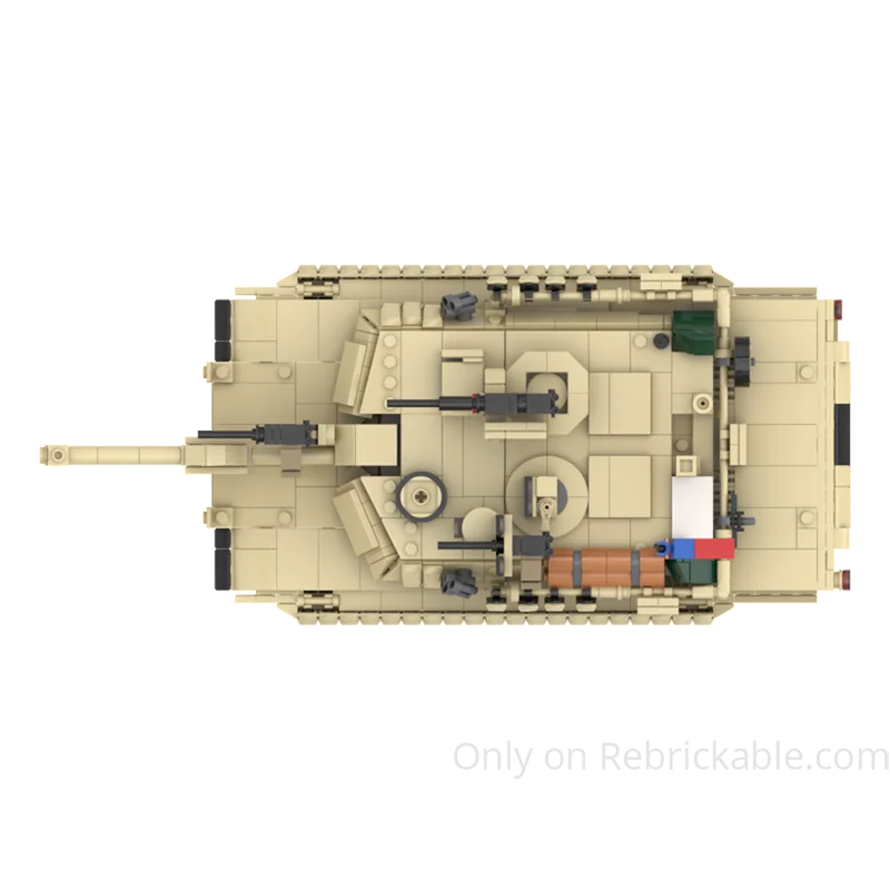 M1A2 SEPV3 Abrams Panzer MOC - US Main Battle Tank | 1198 Teile Militär Bauset | LEGO-kompatibel