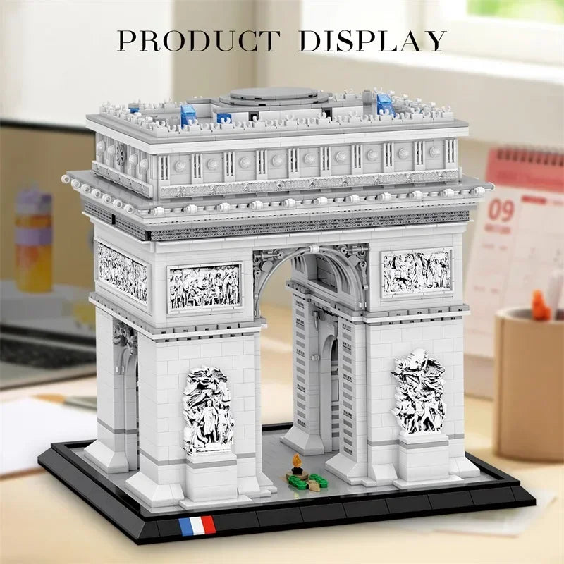 Arc de Triomphe Paris MOC - 3381 Teile - Legokompatibel - Pariser Wahrzeichen Modell