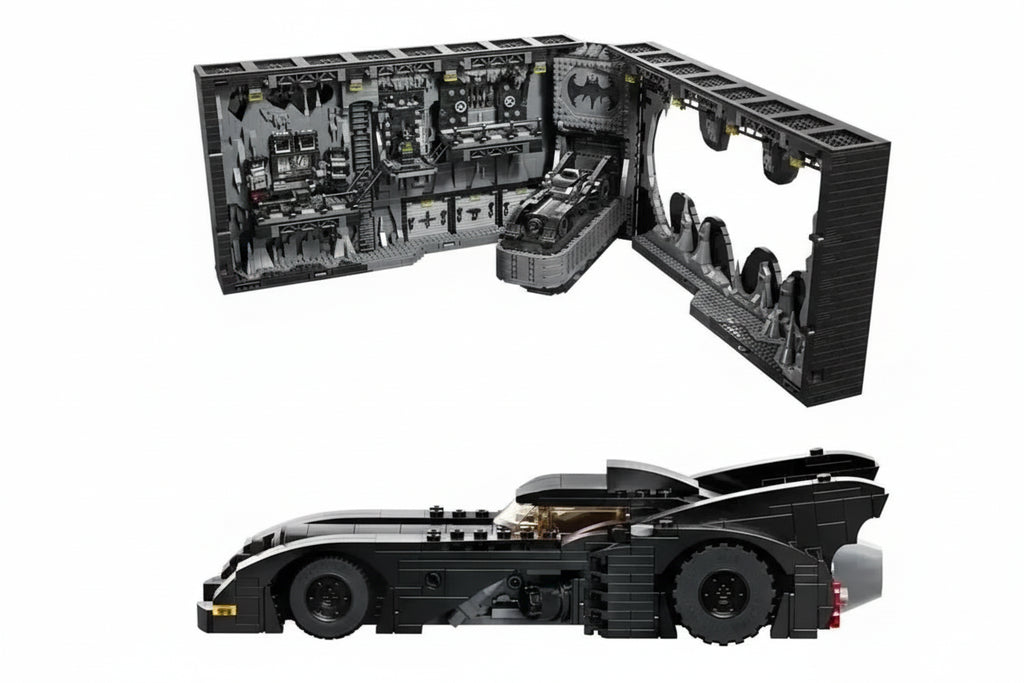 Batcave Shadow Box MOC - 3981 Teile - Legokompatibel - Batman Display Modell für Erwachsene