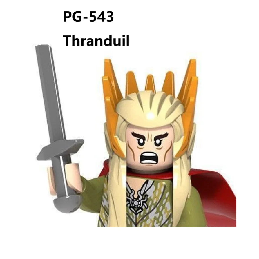 Herr der Ringe Minifiguren Set - Frodo, Gandalf, Aragorn, Legolas & Orks | LEGO-kompatibel