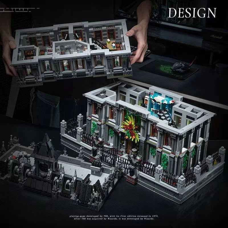 Batman Arkham Asylum MOC - Legokompatibel - DC Sanctuary Gebäude Modell für Erwachsene