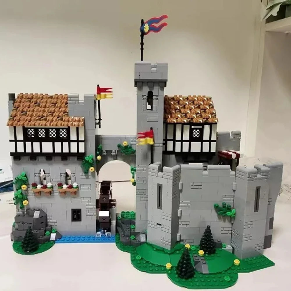 Löwenritter Burg MOC - 4514 Teile Mittelalterliche Festung | Lion King Knight Castle | LEGO-kompatibel