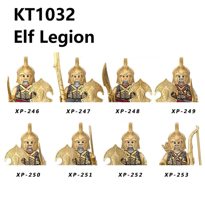 Herr der Ringe Minifiguren Set - Frodo, Gandalf, Aragorn, Legolas & Orks | LEGO-kompatibel