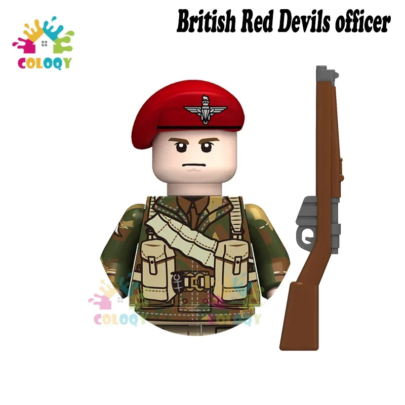 WW2 Minifiguren Set - Zweiter Weltkrieg Soldaten | Alliierte & Achsenmächte | LEGO-kompatibel
