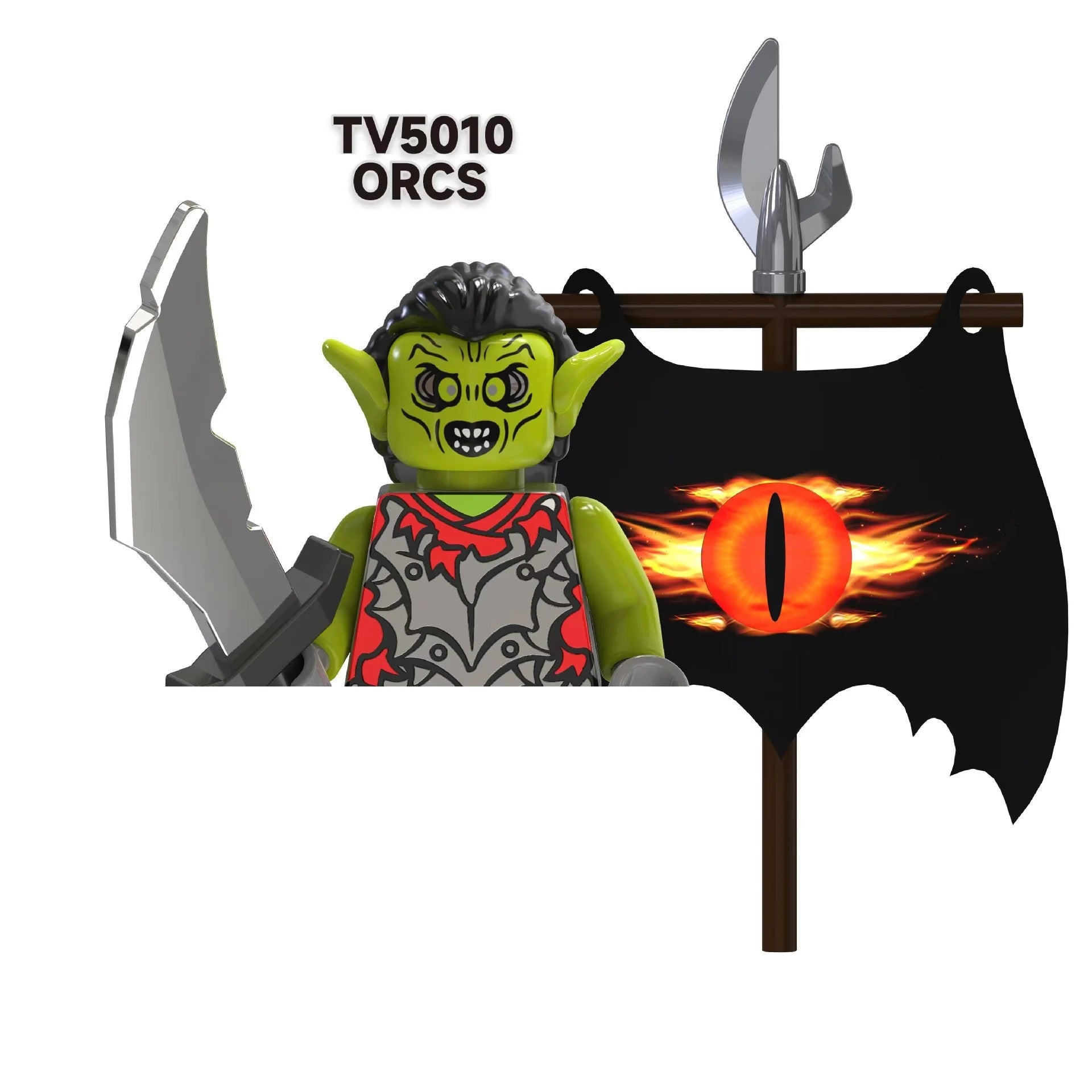 Herr der Ringe Minifiguren Set - Frodo, Gandalf, Aragorn, Legolas & Orks | LEGO-kompatibel