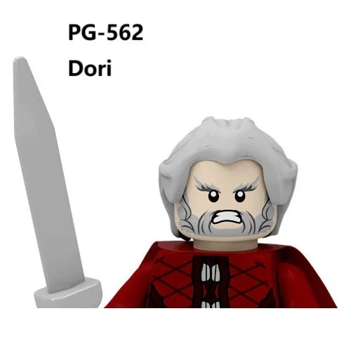 Herr der Ringe Minifiguren Set - Frodo, Gandalf, Aragorn, Legolas & Orks | LEGO-kompatibel