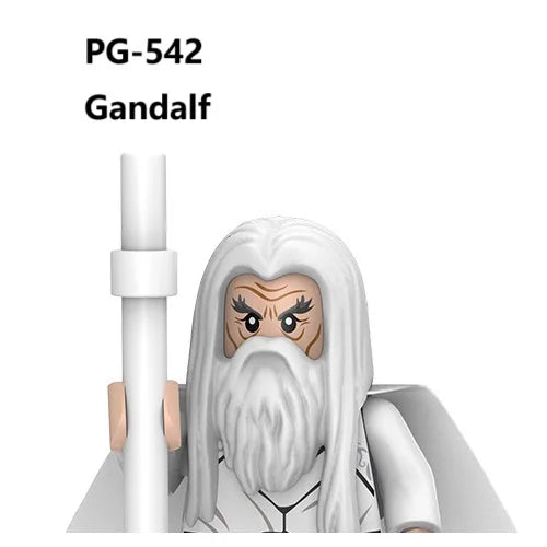 Herr der Ringe Minifiguren Set - Frodo, Gandalf, Aragorn, Legolas & Orks | LEGO-kompatibel