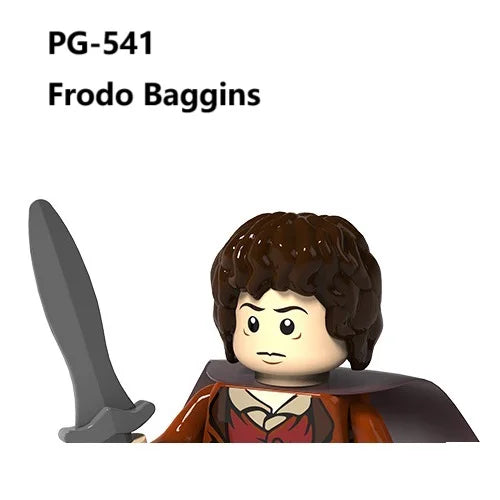 Herr der Ringe Minifiguren Set - Frodo, Gandalf, Aragorn, Legolas & Orks | LEGO-kompatibel