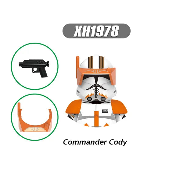 Star Wars Clone Trooper Minifiguren - all Legion, Bomb Squad & Jet Troopers | LEGO-kompatibel