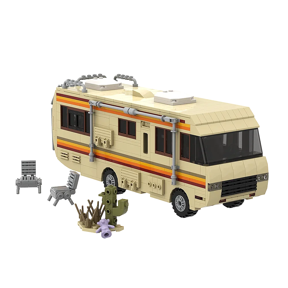 Breaking Bad Cooking Lab MOC - 734 Teile RV Wohnmobil | Walter White & Jesse Labor | LEGO-kompatibel