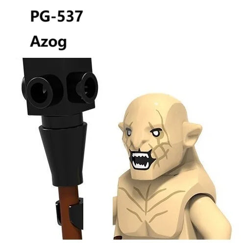 Herr der Ringe Minifiguren Set - Frodo, Gandalf, Aragorn, Legolas & Orks | LEGO-kompatibel