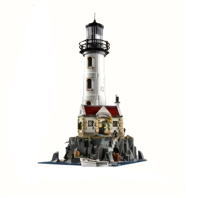 Motorisierter Leuchtturm MOC 21335 - 2065 Teile - Legokompatibel - Technisches Ideas Modell