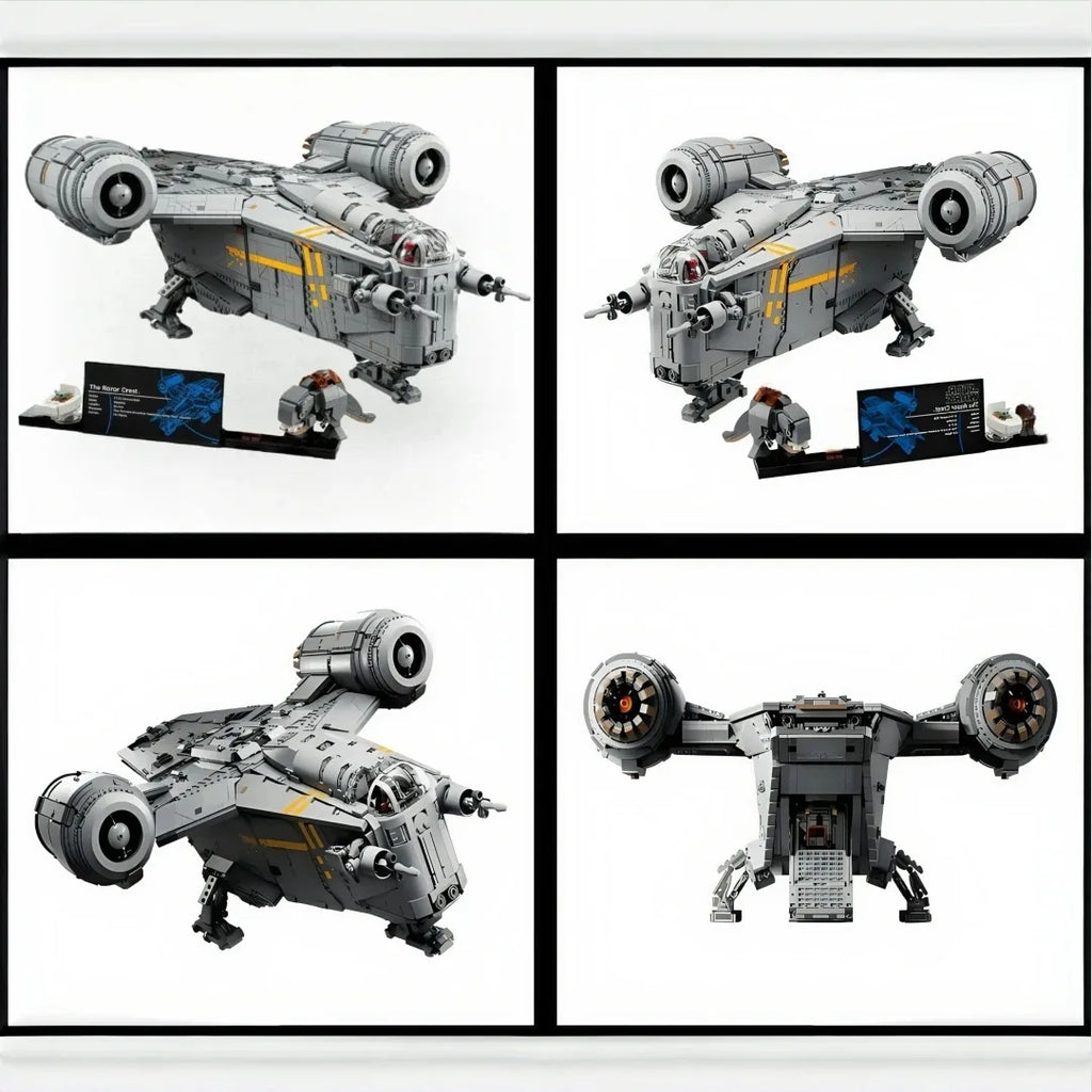 Star Wars Mandalorian Razor Crest MOC - 6187 Teile | Raumschiff | LEGO-kompatibel