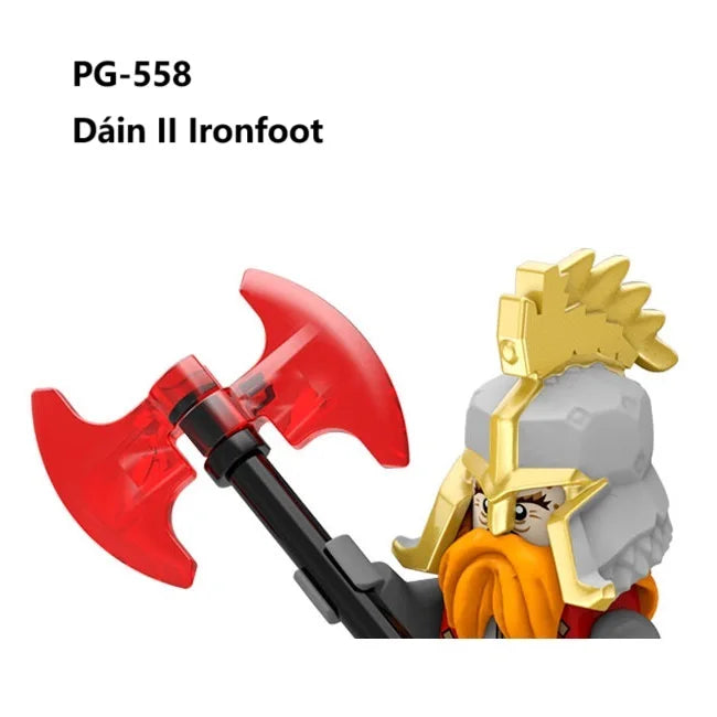 Herr der Ringe Minifiguren Set - Frodo, Gandalf, Aragorn, Legolas & Orks | LEGO-kompatibel