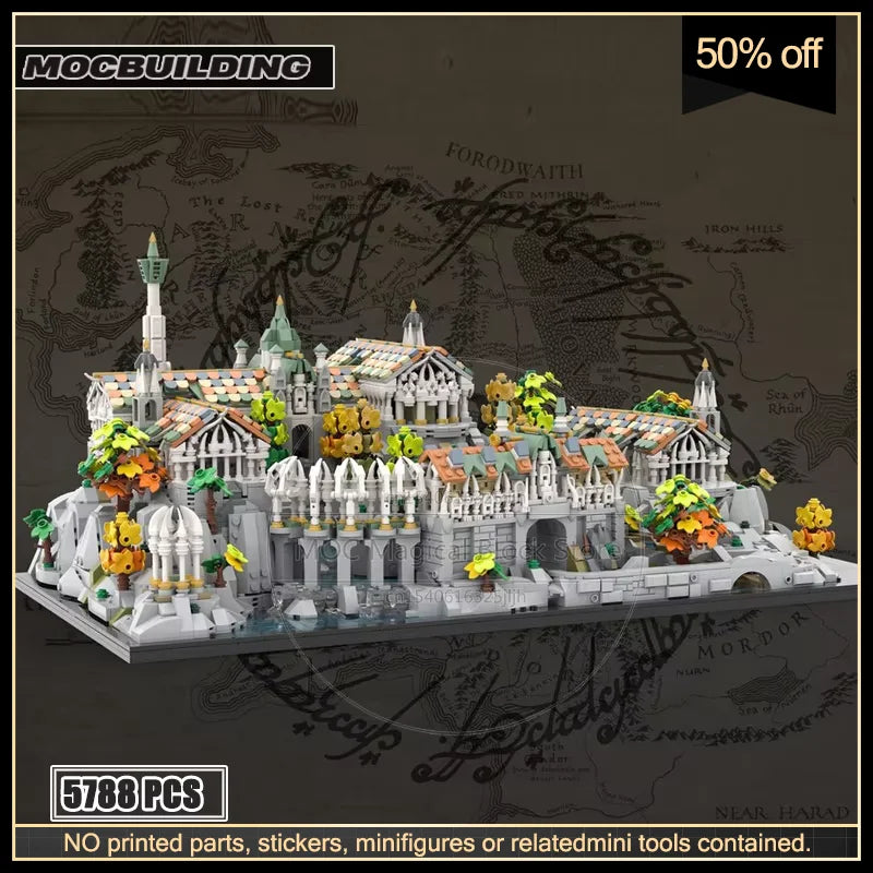 Herr der Ringe Rivendell MOC - 5788 Teile Elben-Stadt | Bruchtal | LEGO-kompatibel