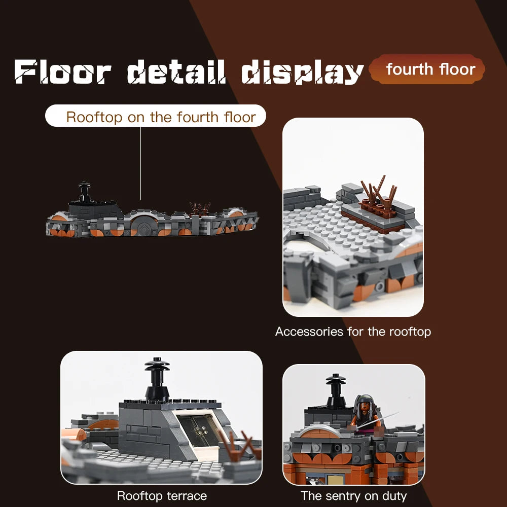 Doomsday Corner Garage MOC - 3325 Teile - Legokompatibel - Modular Building Set für Erwachsene