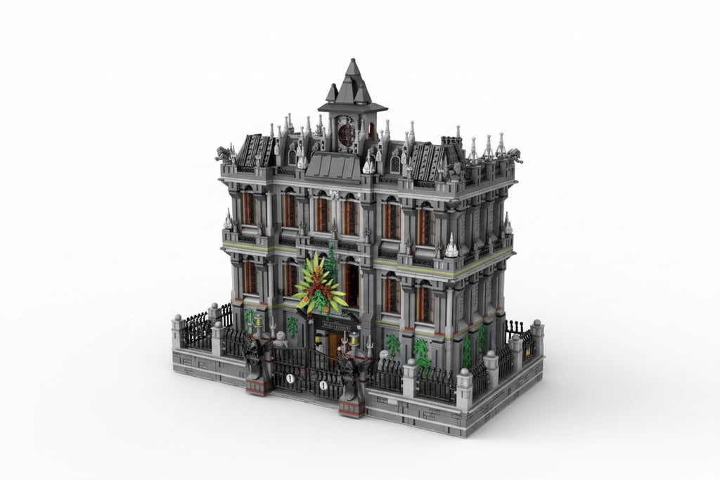 Batman Arkham Asylum MOC - Legokompatibel - DC Sanctuary Gebäude Modell für Erwachsene