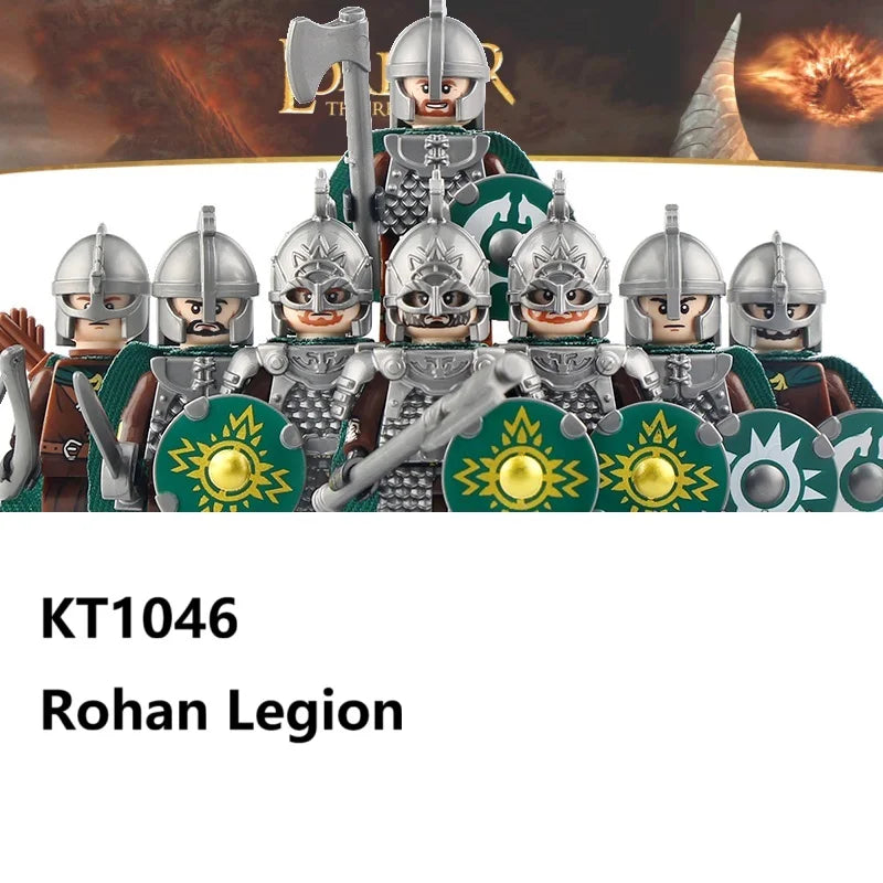 Herr der Ringe Minifiguren Set - Frodo, Gandalf, Aragorn, Legolas & Orks | LEGO-kompatibel