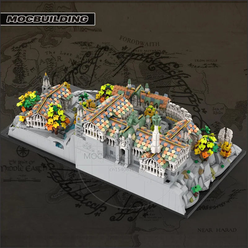 Herr der Ringe Rivendell MOC - 5788 Teile Elben-Stadt | Bruchtal | LEGO-kompatibel