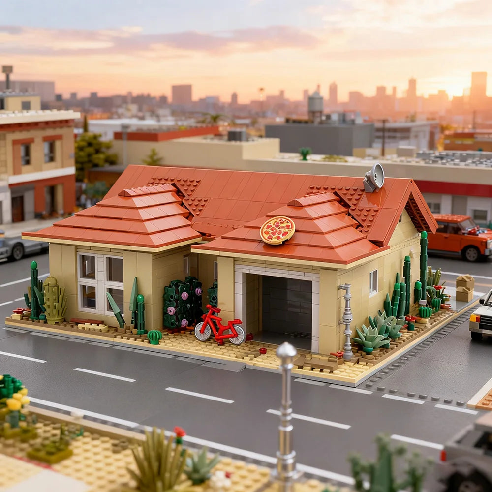 Breaking Bad Walter White House MOC - 2417 Teile | 308 Negra Arroyo Lane | LEGO-kompatibel