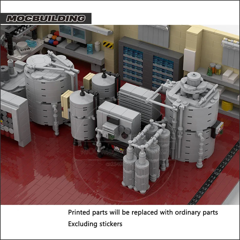 Breaking Bad Movie Scene Lab MOC - 505 Teile Superlab | Gus Fring Labor | LEGO-kompatibel