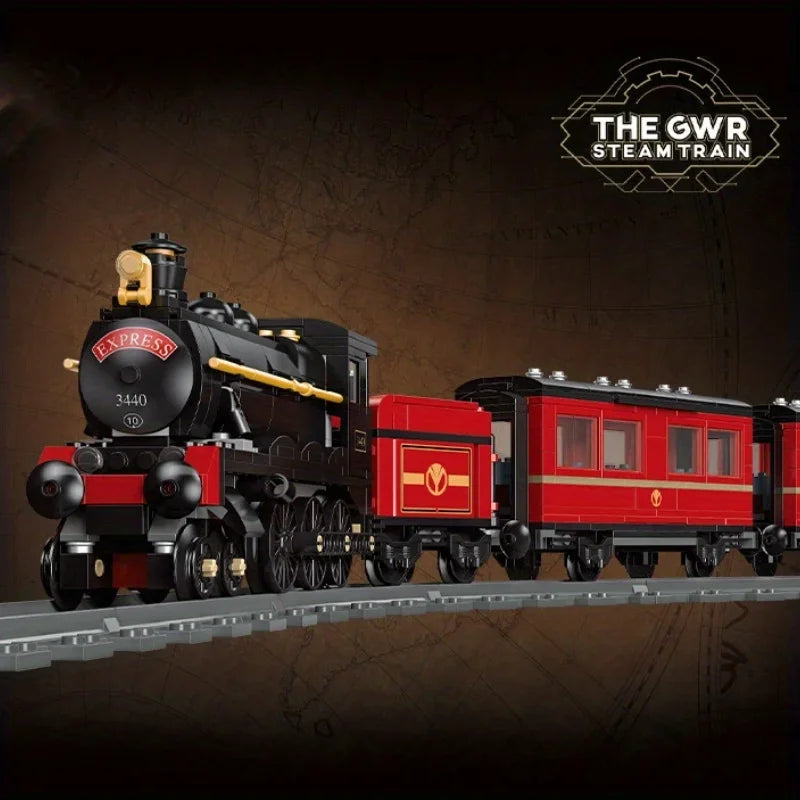 GWR Steam Train Locomotive CN5700 MOC - Legokompatibel - Dampflok Railway Express Modells
