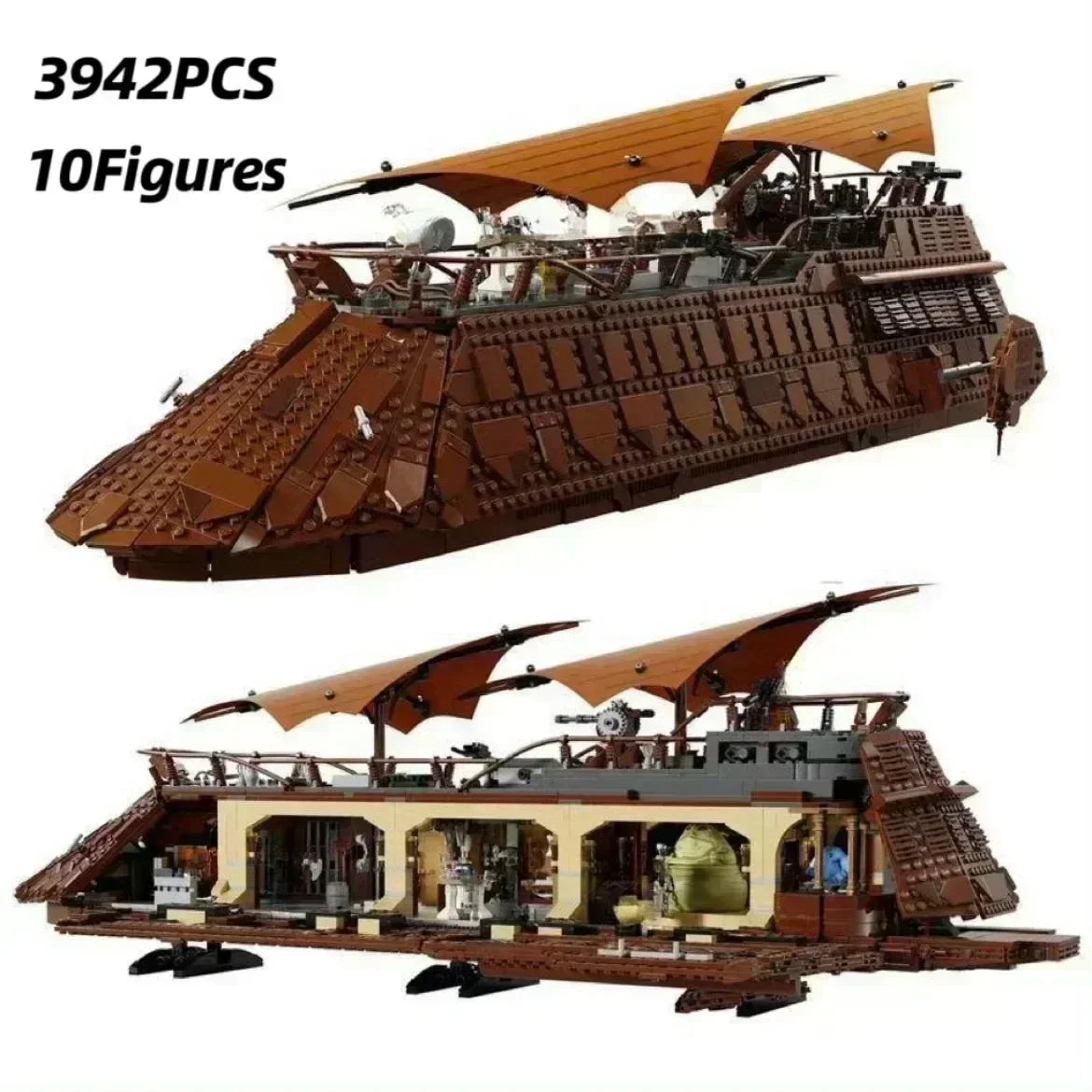 Star Wars Jabbas Interstellar Sailing Ship 75397 MOC 3942 Teile LEGO-kompatibel | PrimeBricks Elite