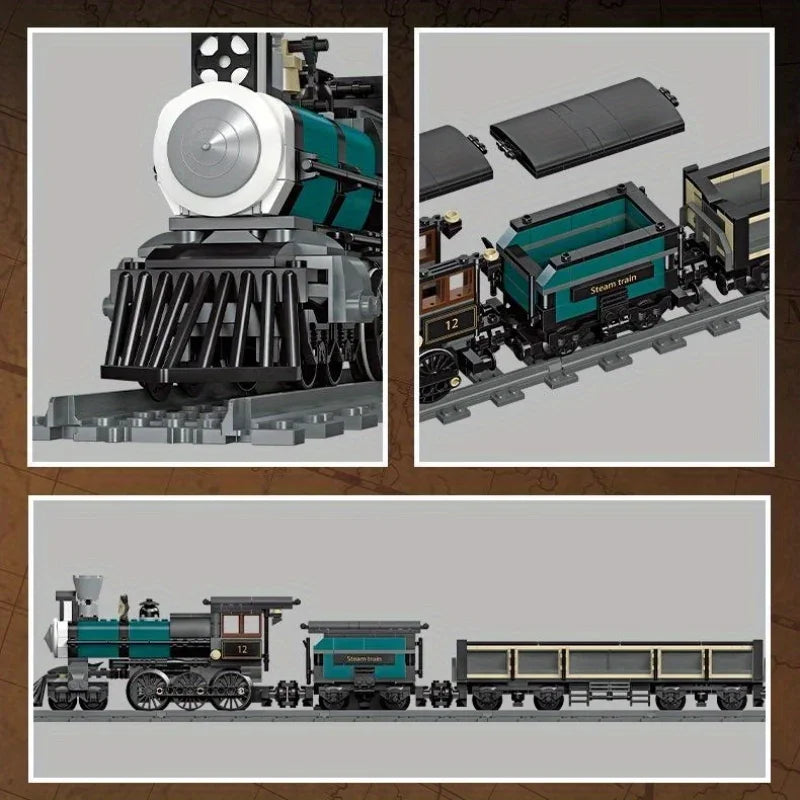 GWR Steam Train Locomotive CN5700 MOC - Legokompatibel - Dampflok Railway Express Modells