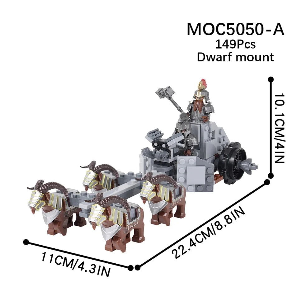Herr der Ringe Minifiguren Set - Frodo, Gandalf, Aragorn, Legolas & Orks | LEGO-kompatibel