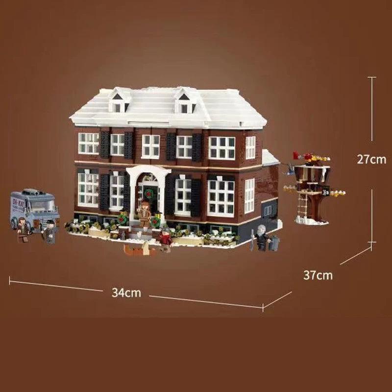 Home Alone Haus MOC - 3955 Teile - Legokompatibel - Kultfilm Building Set für Erwachsene